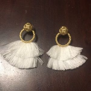 For Love and Lemons Loop Fringe Earrings